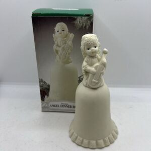 Home Trends White Angel Dinner Bell--Bisque‎ Porcelain--Christmas/Holiday--5.5"